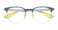 Grey / Silver Ray-Ban RB8327VM Round Glasses - Flat-lay