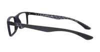 Demi Gloss Black Ray-Ban RB8901 Rectangle Glasses - Side