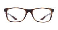 Matte Havana Ray-Ban RB8903 Square Glasses - Front