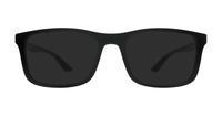 Matte Black Ray-Ban RB8908 Rectangle Glasses - Sun