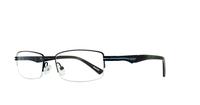 Blue Reebok 1010 Rectangle Glasses - Angle