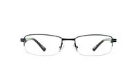 Blue Reebok 1010 Rectangle Glasses - Front