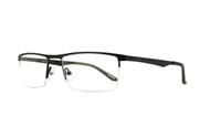 Black Reebok 7008 Rectangle Glasses - Angle