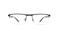 Black Reebok 7008 Rectangle Glasses - Front