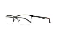 Gunmetal Reebok 7008 Rectangle Glasses - Angle