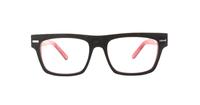 Black / Red Religion 22 Rectangle Glasses - Front