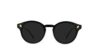Jet Black Scarlett of Soho Churchill Round Glasses - Sun