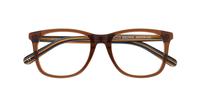 Brown Scout Made in Italy Apollo Rectangle Glasses - Flat-lay
