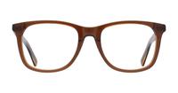 Brown Scout Made in Italy Apollo Rectangle Glasses - Front