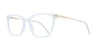 White Scout Made in Italy Arlecchino Cat-eye Glasses - Angle