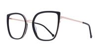 Black Scout Made in Italy Colombina Cat-eye Glasses - Angle