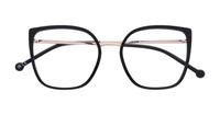 Black Scout Made in Italy Colombina Cat-eye Glasses - Flat-lay