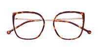 Tortoise Scout Made in Italy Colombina Cat-eye Glasses - Flat-lay