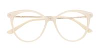 Cream Scout Made in Italy Dolomiti Round Glasses - Flat-lay