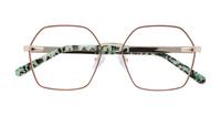 Brown Scout Made in Italy Minerva Square Glasses - Flat-lay
