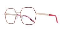 Red Scout Made in Italy Minerva Square Glasses - Angle