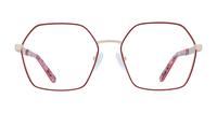 Red Scout Made in Italy Minerva Square Glasses - Front
