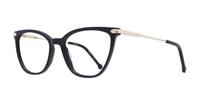 Black Scout Made in Italy Moretta Cat-eye Glasses - Angle