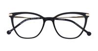 Black Scout Made in Italy Moretta Cat-eye Glasses - Flat-lay
