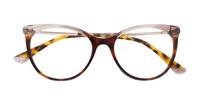 Tortoise Scout Made in Italy Navona Cat-eye Glasses - Flat-lay