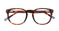 Tortoise Scout Made in Italy Orbetello Round Glasses - Flat-lay