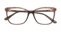Brown Scout Made in Italy Pantheon Rectangle Glasses - Flat-lay