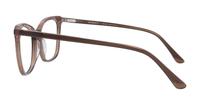Brown Scout Made in Italy Pantheon Rectangle Glasses - Side