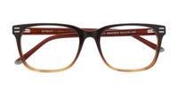 Brown Scout Made in Italy Rialto Rectangle Glasses - Flat-lay