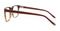 Brown Scout Made in Italy Rialto Rectangle Glasses - Side