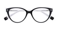 Black Scout Made in Italy Scilla Cat-eye Glasses - Flat-lay