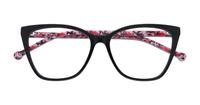 Black Scout Made in Italy Venere Cat-eye Glasses - Flat-lay