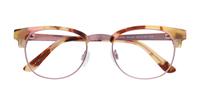 Blush Scout Alex Clubmaster Glasses - Flat-lay