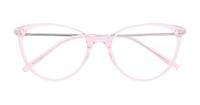 Pink Crystal / Shiny Silver Scout Alicia Cat-eye Glasses - Flat-lay