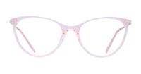 Pink Crystal / Shiny Silver Scout Alicia Cat-eye Glasses - Front