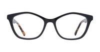 Shiny Black Scout Amanda Rectangle Glasses - Front