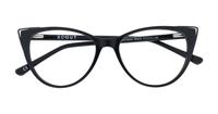 Shiny Black / Matte Black Scout Arabella Cat-eye Glasses - Flat-lay
