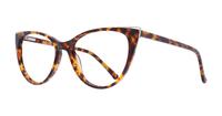 Shiny Havana / Silver Scout Arabella Cat-eye Glasses - Angle