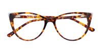 Shiny Havana / Silver Scout Arabella Cat-eye Glasses - Flat-lay