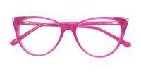 Shiny Pink Scout Arabella Cat-eye Glasses - Flat-lay