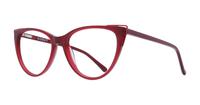 Shiny Red Scout Arabella Cat-eye Glasses - Angle