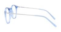 Crystal Blue / SIlver Scout Aria Round Glasses - Side