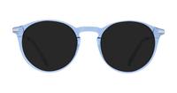 Crystal Blue / SIlver Scout Aria Round Glasses - Sun