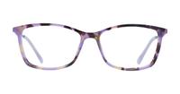 Purple Havana / Silver Scout Aviana Rectangle Glasses - Front