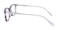Purple Havana / Silver Scout Aviana Rectangle Glasses - Side