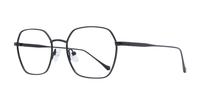 Shiny Black Scout Bene Square Glasses - Angle
