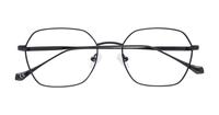 Shiny Black Scout Bene Square Glasses - Flat-lay