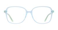 Crystal Blue Scout Beth Square Glasses - Front