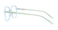 Crystal Blue Scout Beth Square Glasses - Side