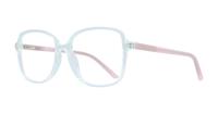 Crystal Green Scout Beth Square Glasses - Angle