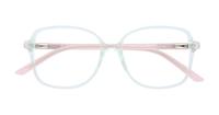 Crystal Green Scout Beth Square Glasses - Flat-lay
